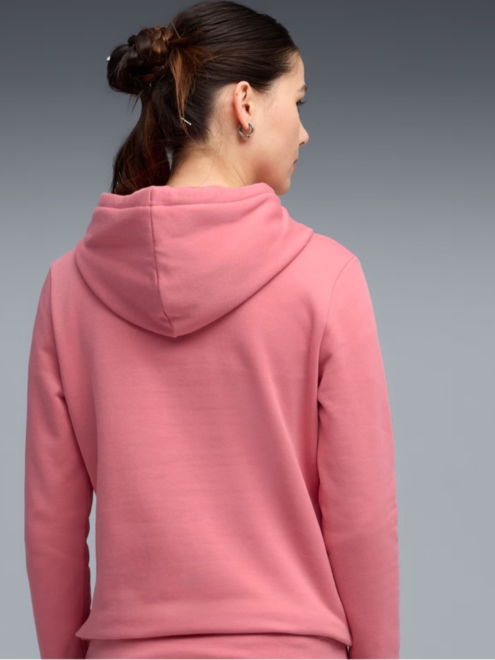 NWT!! Puma Pink Pullover Hoodie with White Logo - Picture 2 of 5
